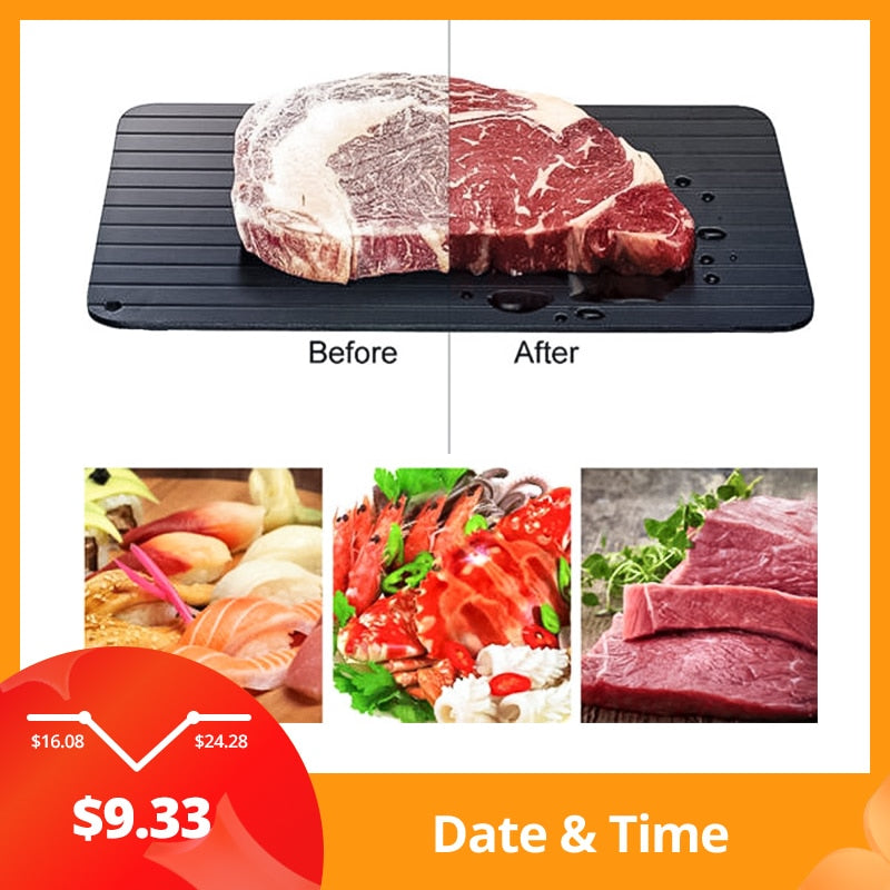 Meijuner Fast Defrosting Tray Thaw Frozen Food Meat Fruit Quick Defrosting Plate Board Defrost Kitchen Gadget Tool