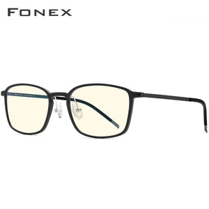 FONEX TR90 Anti Blue Light Glasses Men Goggles Eyewear Eyeglasses Spectacles Antiblue Gaming Computer Glasses for Women AB01