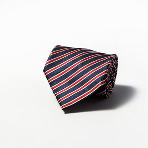 Luxury Fashion Striped Plaid Men's Tie Red Blue Grey Classic Neck Ties Leisure Business Wedding High Quality 8cm Silk Necktie