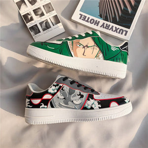 Men Sneakers Summer Breathable Shoes Super Light Casual Shoes Anime One Piece Print Male Tenis Masculino Sneakers