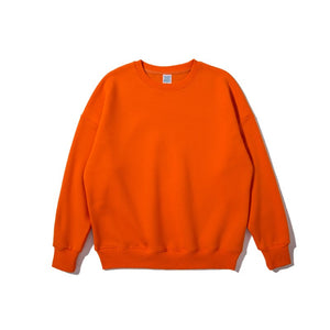 INFLATION 2020 Winter Men Thick Fleece Sweatshirt Unsex Hip Hop Multi-color Sweatshirt Men Solid Basic Winter Sweatshirts 166W17
