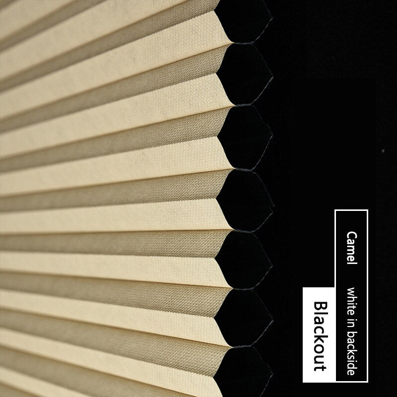 Made-to-Order Blackout Motorized Cellular Shades, Cordless Honeycomb blinds, Remote and Batteries Included