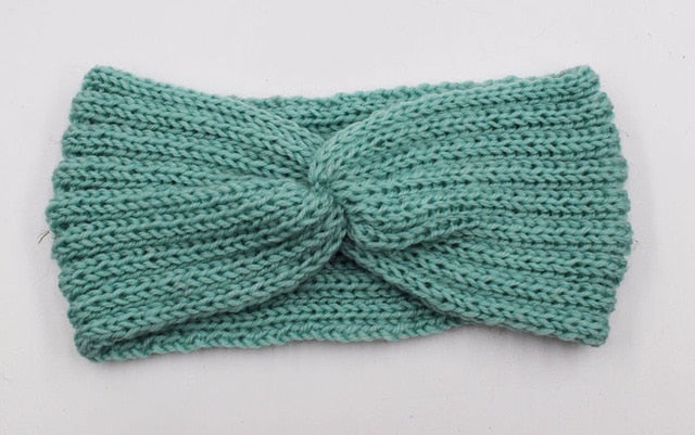 New Knitted Knot Cross Headband for Women Autumn Winter Girls Hair Accessories Headwear Elastic Hair Band Hair Accessories