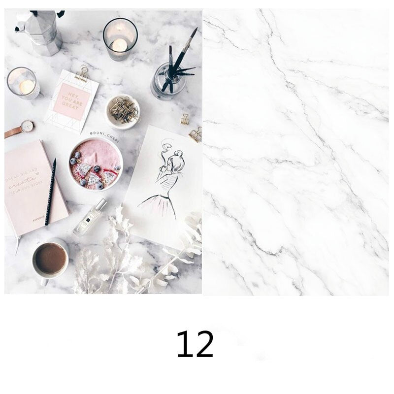 [Buy 5 Free 1]57X87cm Photography Marbling Backdrop 2 Sided Photo Background Wood Grain Waterproof Backdrops Paper Studio Photo