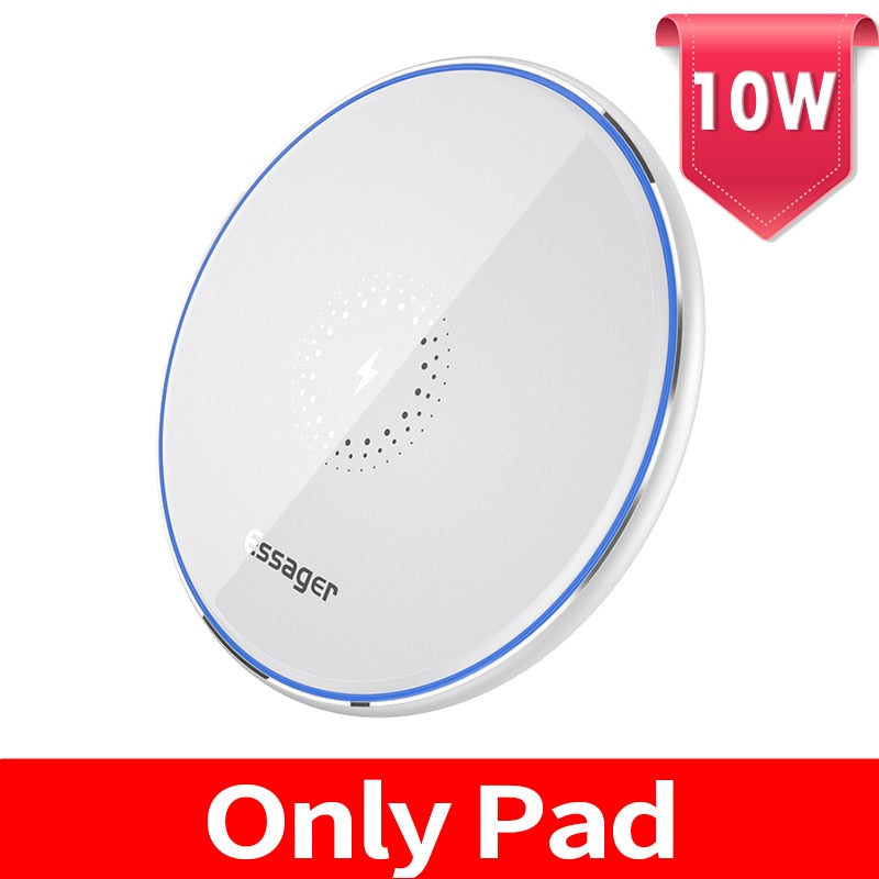 Essager 15W Qi Wireless Charger For iPhone 11 Pro Xs Max X Xr 8 Induction Fast Wireless Charging Pad For Samsung S20 Xiaomi mi 9