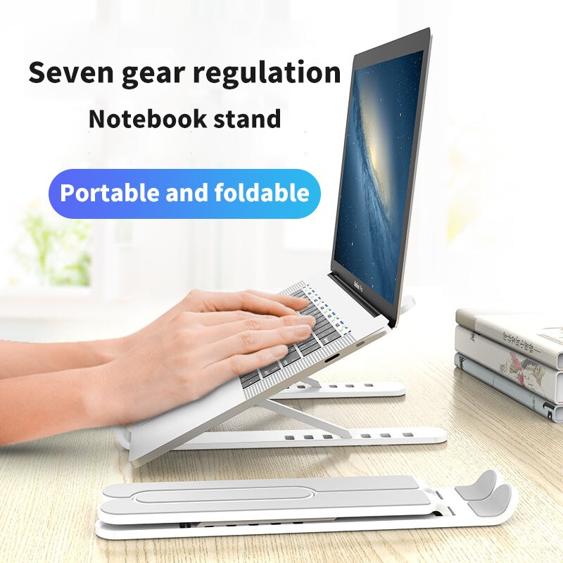 Portable Laptop Stand Foldable Support Base Notebook Stand Holder For Macbook Pro Air HP Lapdesk Computer Cooling Bracket Riser