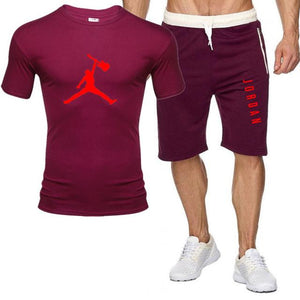 2piece set men outfits jordan 23 t-shirt shorts summer short set tracksuit men sport suit jogging sweatsuit basketball jersey