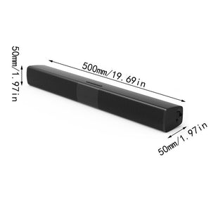 Sound Bar Speaker Bluetooth 3.0 Wireless Music Speaker EDR Home Theater Audio With Aux TF Card Microphone Stereo Speaker