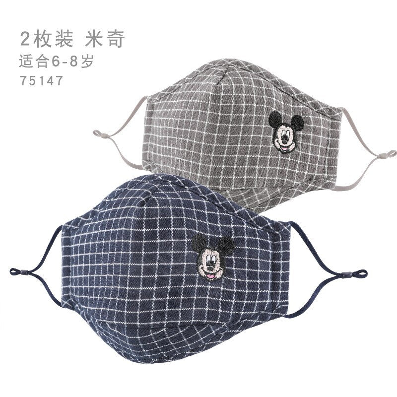 Disney Mickey Mouse Mask Children Adult Face Mouth Mask Washable Dust Mask Pm 2.5 Filter Mask Cartoon Cotton Mask