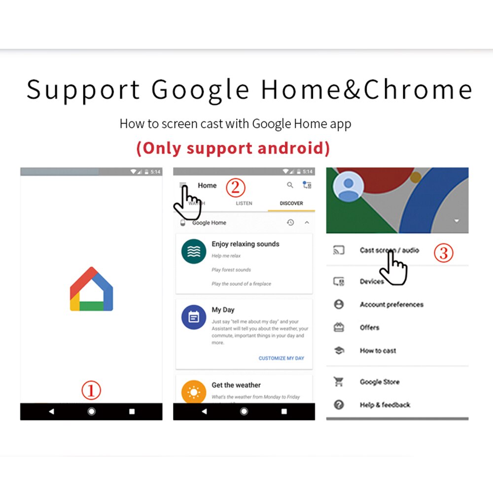 4K Ultra bâton de télévision sans fil WiFi affichage Dongle récepteur Original Chromecast 2 3 Chrome Google Home HDMI HD DLNA Miracast Android