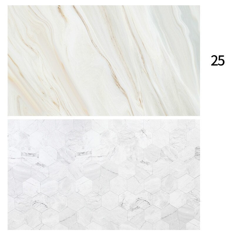 [Buy 5 Free 1]57X87cm Photography Marbling Backdrop 2 Sided Photo Background Wood Grain Waterproof Backdrops Paper Studio Photo