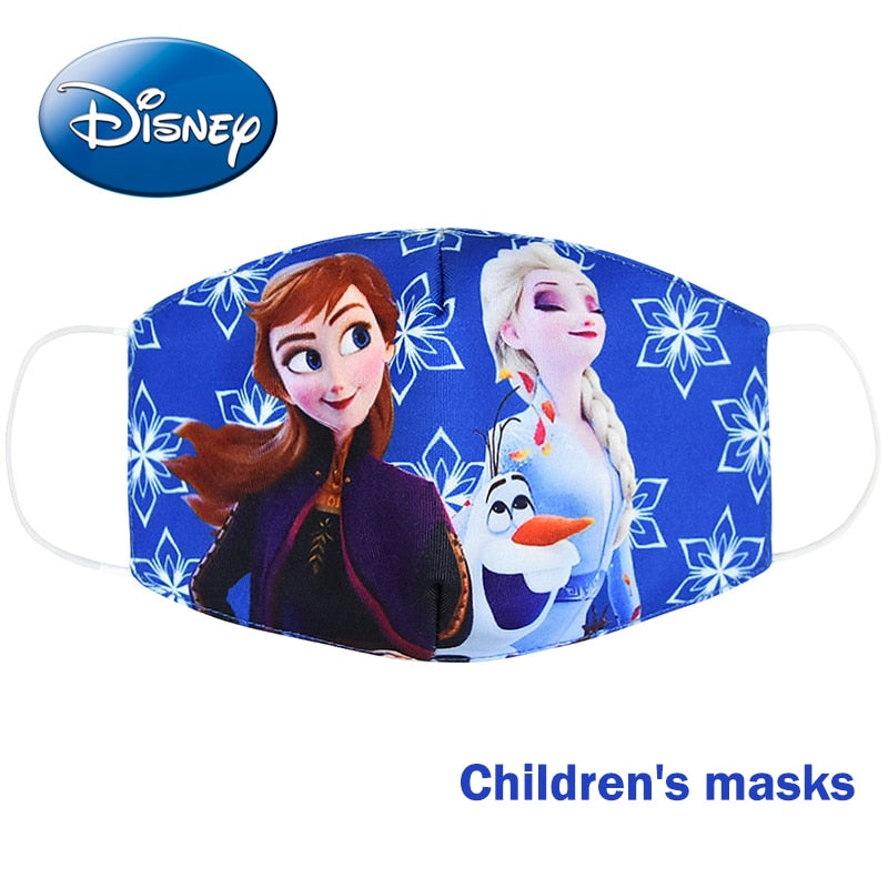 Disney congelé dessin animé bouche masque Anti poussière masque visage princesse Anna Elsa cotons masques pour enfants enfants réutilisables