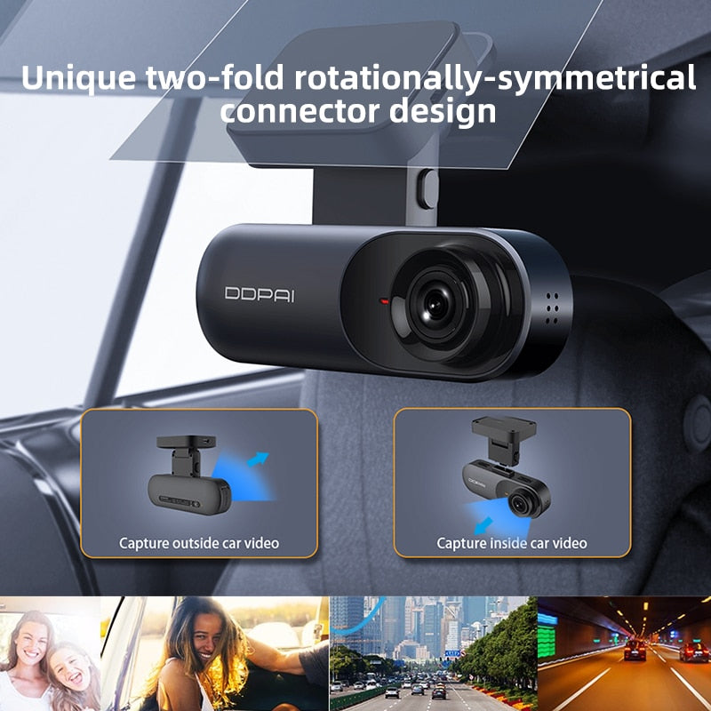 DDPai Dash Cam Mola N3 1600P HD GPS Vehicle Drive Auto Video DVR Android Wifi Smart Connect Car Camera Recorder Parking Monitor