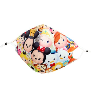 Disney Mickey Mouse Mask Children Adult Face Mouth Mask Washable Dust Mask Pm 2.5 Filter Mask Cartoon Cotton Mask