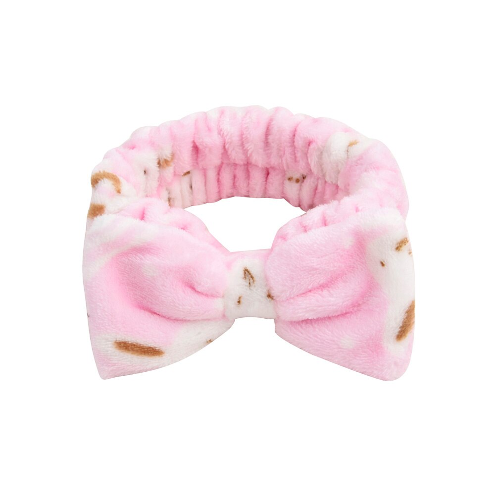 Wash Face Bow Hairbands For Women Girls
