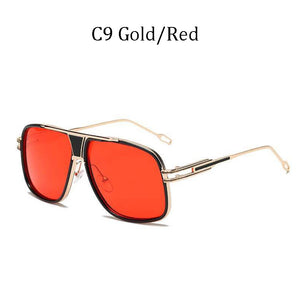 Lunettes de soleil rétro de haute qualité | Grand cadre pour hommes, lunettes de conduite carrées pour femmes, lunettes de soleil 12 couleurs Gafas, nouvelle mode 2019