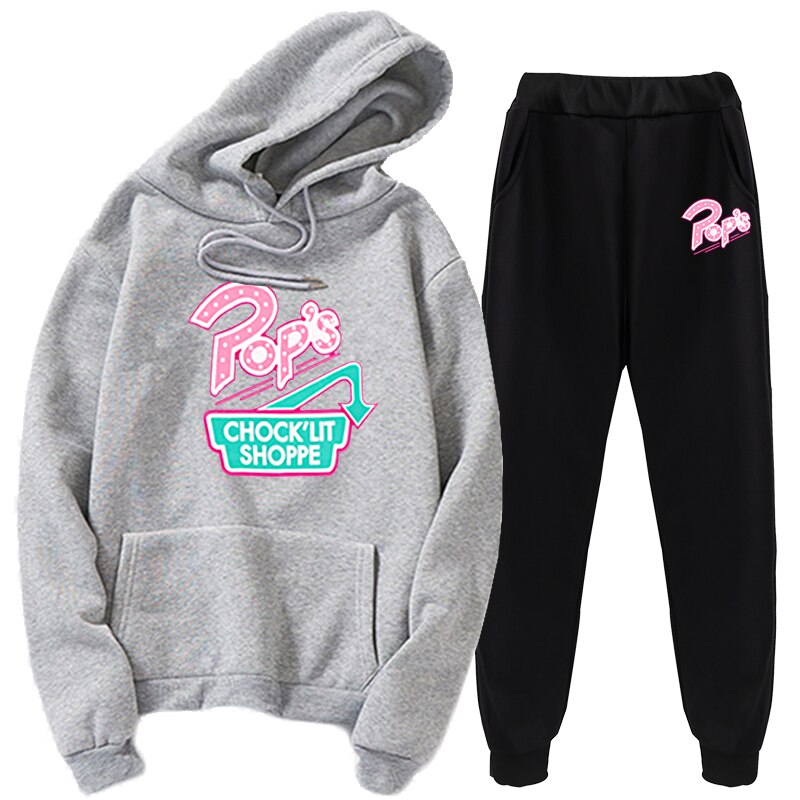 Riverdale Pops Chock'lit Shop Sports suit 2 pieces set Hoodie General Clothing sets Street commuting Casual clothes hoodies Pan
