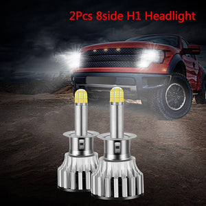 New 2Pcs/set DC 9-32 V 24Chips H1 H7 H8 H9 H11 LED Lamp Car Headlight Bulbs LED 360 Degree High Power Car LED Light 120W 18000LM