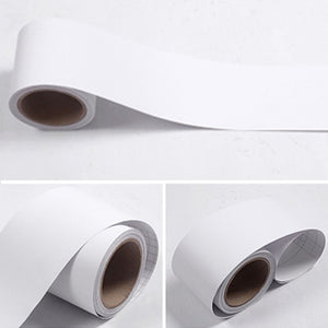 Marble Style Self-Adhesive Floor Stickers for Bathroom Skirting Corner Decals Waterproof Tiles Waistline Wallpaper Home Decor