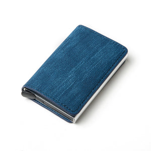 Aluminum Metal Credit Business Mini Card Wallet 2020 Dropshipping Man Women Smart Wallet Business Card Holder Hasp Rfid Wallet