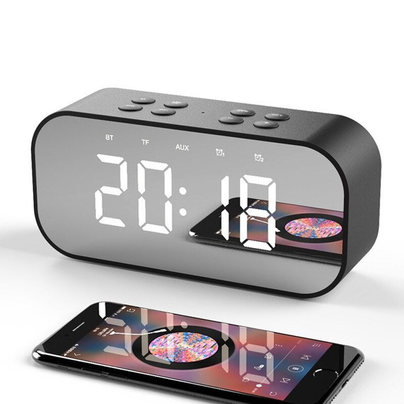 X9 BT501 BT506 Bluetooth Portable Mini Bass Wireless Mirror Remote Control Speaker Digital Music Sound Handfree FM Loudspeaker