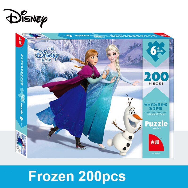 Disney Puzzle 200 Pieces Frozen / Snow White 200 Pieces / Children Puzzle Educational Toys 3D Paper Puzzles Children Toys Adult