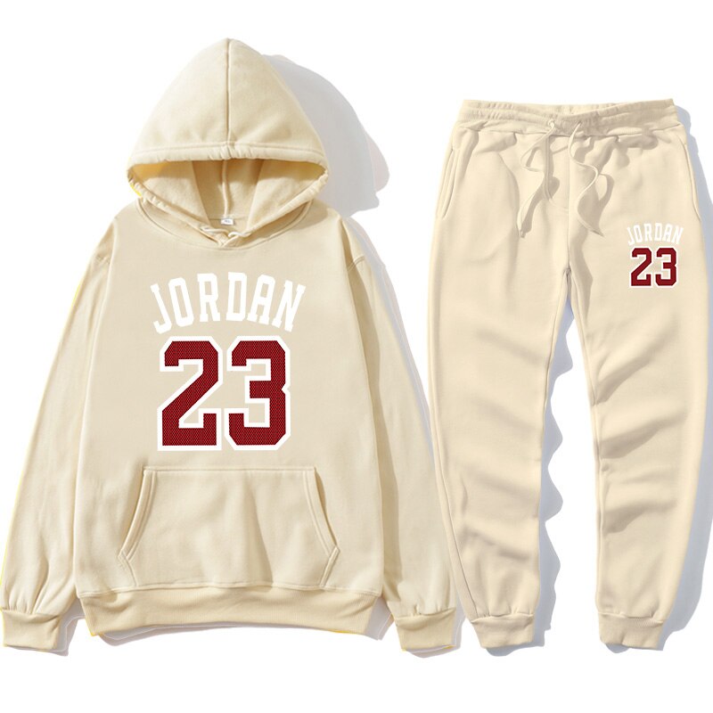 New 2020 hoodie suit basketball 23 track suit sweatshirt wool hooded suit + sweat pants jogging SUPZXU pullover 3XL
