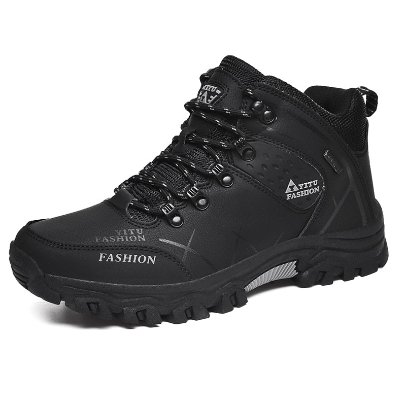 Big Size 39-47 Men Boots Winter With Plush Warm Snow Boots Men Winter Boots Hiking Shoes Men Fashion Ankle Boots