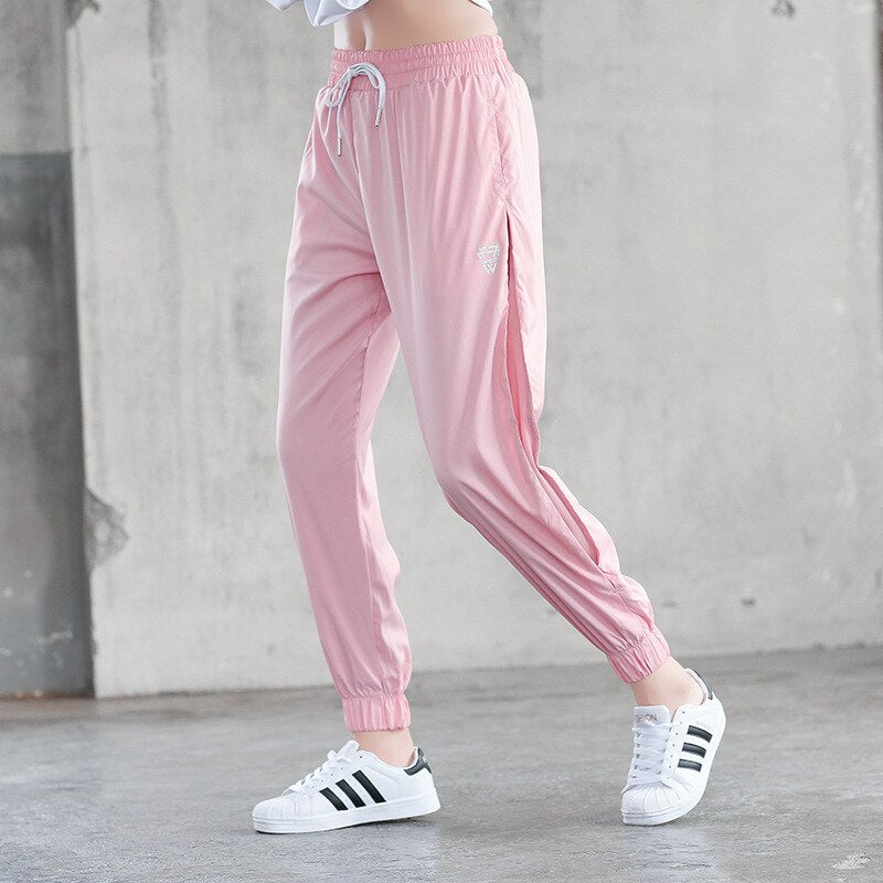 Sport femmes pantalon ample été séchage rapide respirant grande taille vêtements de Sport Yoga Fitness course pantalons d'entraînement filles pantalon de Sport