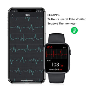 Zurexa W26 Smart Watch Men Women Heart Rate Monitor Blood Pressure Smartwatch IP68 Thermometer ECG Smart Watches Bluetooth Call