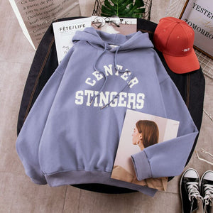 Women Leisure Letter Printed Hoodies Harajuku Sweatshirt Kawaii Korean Style Oversized Women Hoodies Winter Plus Size Female Pul