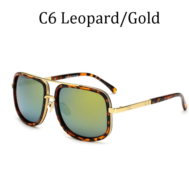 NEW luxury Avengers Tony Stark Style for women Sunglasses Men Square Brand Design Sun Glasses Oculos Retro male iron Man