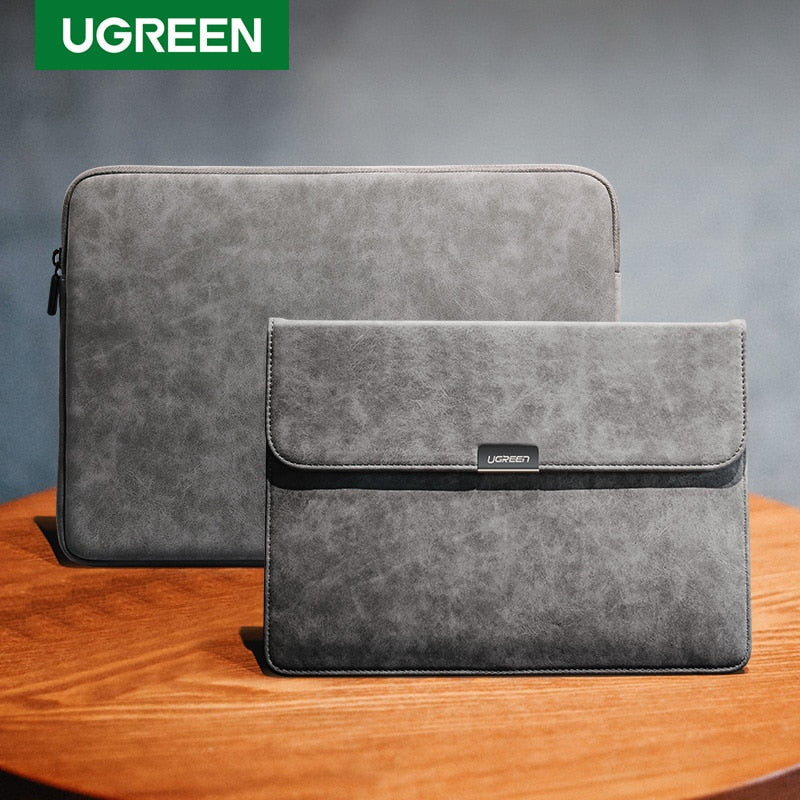 Ugreen Laptop Bag Leather Notebook Bag Case Cover For Macbook Air Macbook Pro 13 Case Laptop Funda iPad Pro Air Sleeve Case