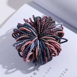 100PCS/Set Girls Candy Colors Nylon Elastic Hair Bands Children Rubber Band Headband Scrunchie Fashion Hair Accessories