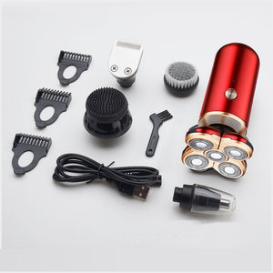 2020 New Electric Shaver Rechargeable Electric Beard Trimmer Shaving Machine for Men Beard Razor Wet-Dry Dual Use Washable
