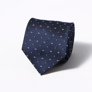 Luxury Fashion Striped Plaid Men's Tie Red Blue Grey Classic Neck Ties Leisure Business Wedding High Quality 8cm Silk Necktie