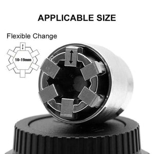 Universal Sleeve Adaptive Wrench, All-Fitting Multi Drill Attachment Universal Socket,3/8 Inch Drive Wrench Repair Tools