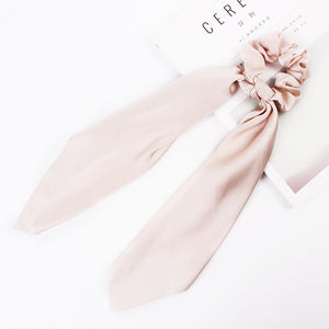 Floral Satin Scrunchies Women Elastic Hair Bands Ties Scarf Woman Scrunchy Hairbands Turban Head Wrap Hair Accessories Headwear