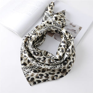 Women Square Silk Scarf Chiffon Satin Lady Hair Neck Foulard  Scarves Shawl Wrap Female Bandana Head Kerchief Hijab Headband