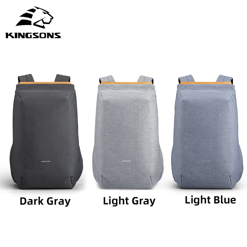 Kingsons 15" Laptop Backpack External USB Charge Computer Backpacks Anti-theft Waterproof Bags for Men Women Hot рюкзак Mochila