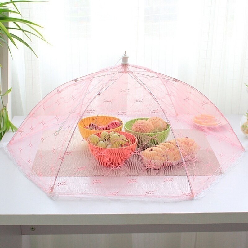 Couverture de nourriture Style parapluie | Anti-mouche moustique de repas, couverture de Table en dentelle utilisation à domicile, couverture de nourriture, Gadgets de cuisine, outils de cuisine