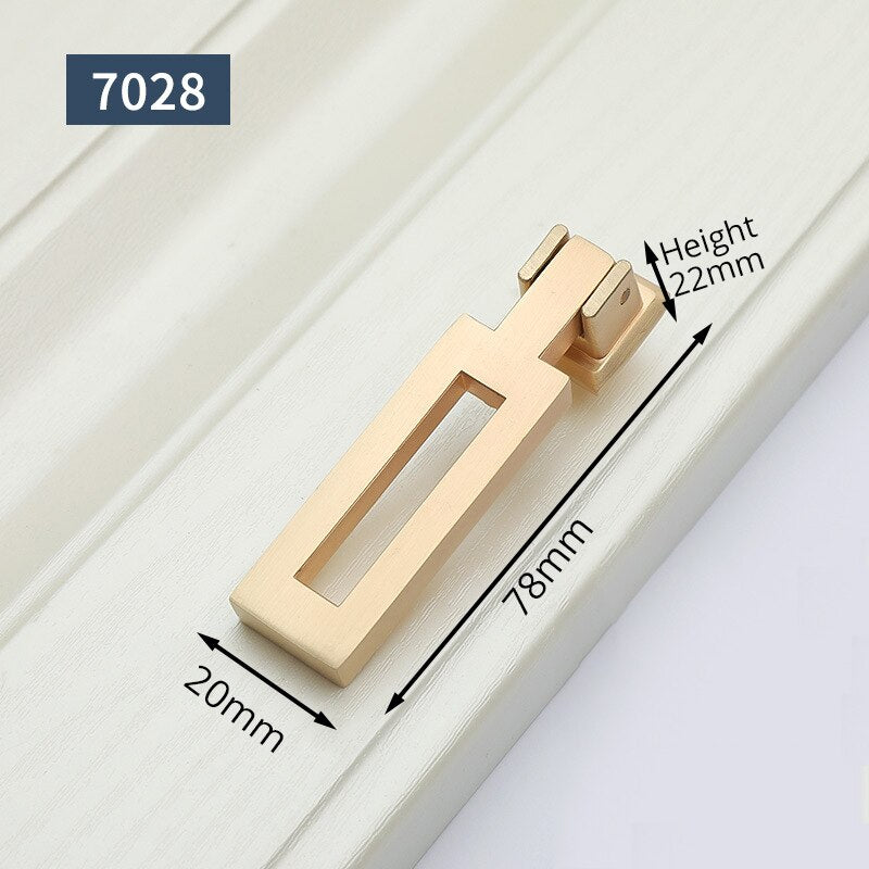 KAK European Style Vintage Gold Cabinet Pulls Solid Zinc Alloy Kitchen Cupboard Handle Drawer Knobs Furniture Handle Hardware