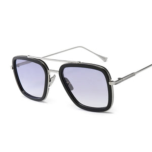 Lunettes de soleil Design de marque pour hommes | Lunettes de soleil Style de luxe Avengers Tony Stark Flight, lunettes de soleil rétro pour femmes, Oculos rétro hommes 3