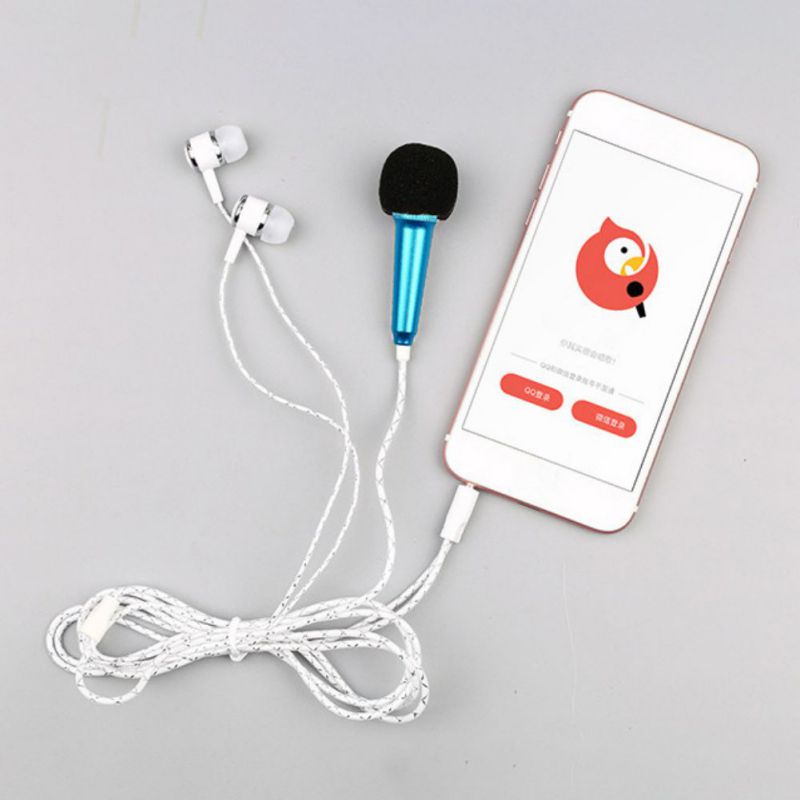 Live téléphone portable universel filaire Microphone petit Microphone condensateur casque dans l'oreille écouteurs #22