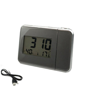 LED réveil température thermomètre bureau heure Date Led affichage projecteur calendrier affichage décoration de la maison horloge