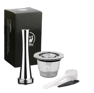 iCafilas For Nespresso Reutilisable Refillable Capsule Crema Espresso Reusable New Refillable For Nespresso