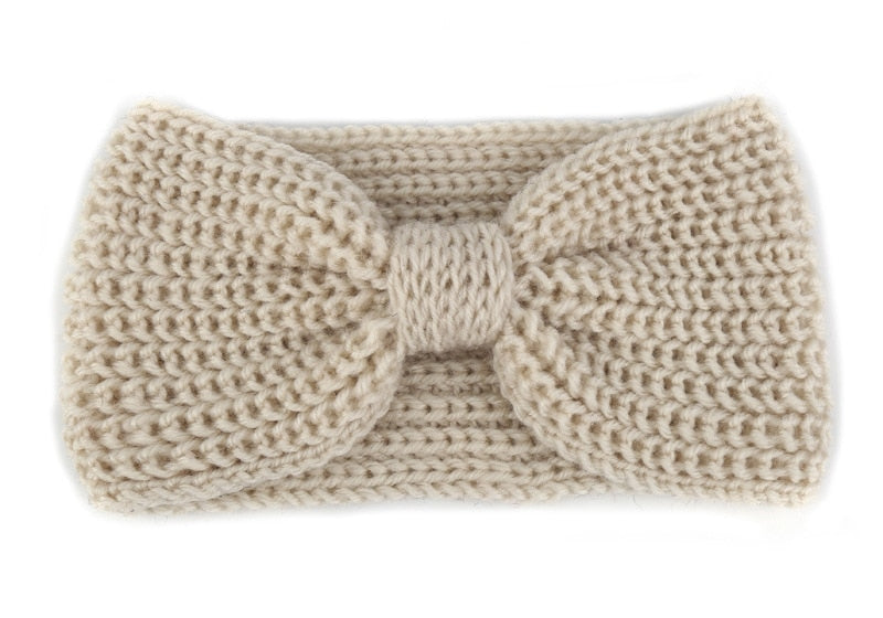 New Knitted Knot Cross Headband for Women Autumn Winter Girls Hair Accessories Headwear Elastic Hair Band Hair Accessories