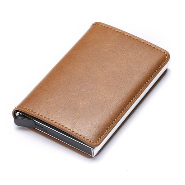 Aluminum Metal Credit Business Mini Card Wallet 2020 Dropshipping Man Women Smart Wallet Business Card Holder Hasp Rfid Wallet