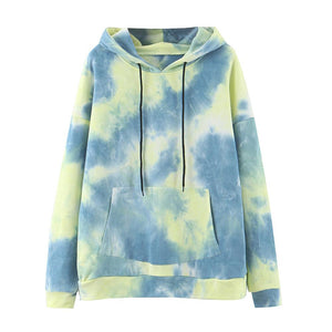 Wixra femmes sweat-shirts à colorant Femme nouvelle mode sweats à capuche chauds poche à manches longues automne hiver haut décontracté