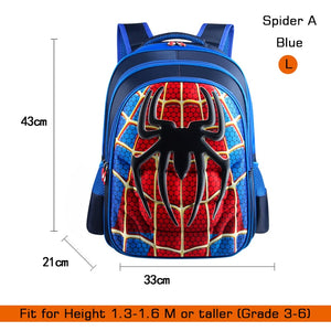 Crossten 3D spider design Waterproof Children's backpack boys girls Primary school Kindergarten Infantil Kids backpack Mochila